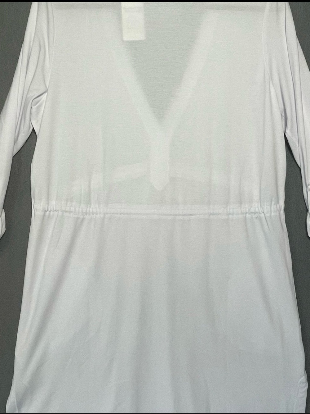 L.L.Bean UPF 50+ White Cover Up Dress Womens Medium Beach Resort Travel NWT - Picture 5 of 10